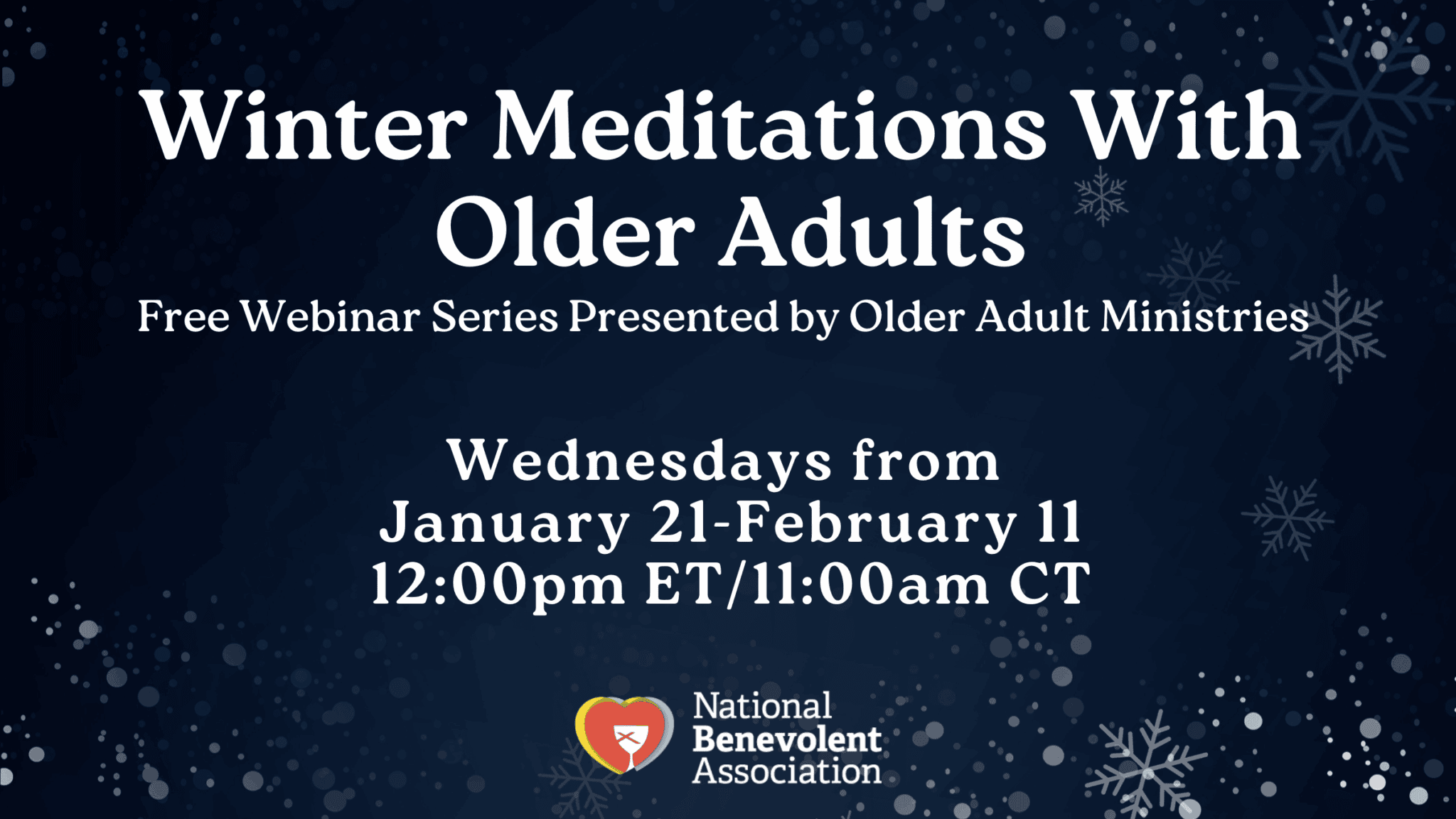 Winter Meditation For Older Adults Webinar Series Nba Cares