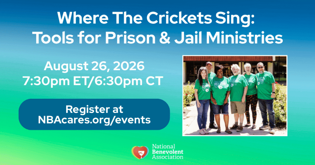2026 Where the Crickets Sing Tools for Prison and Jail Ministries Webinar Graphic v2