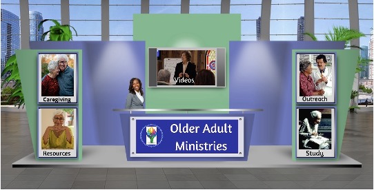 Older Adult Ministry of Mid America virtual booth at Disciples Virtual Gathering