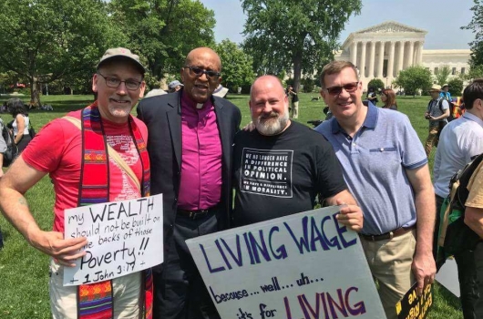 Rev. Allen V. Harris (Capital Area Regional Minister), Rev. Dr. Alvin Jackson (retired), Mark Anderson (NBA CEO and President), Rev. Steve Moore (pastor at First Christian Church of Falls Church, which operates Connect Partner Safe Haven)