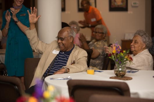 Rev. Dr. Hylton at the NBA Staff Reunion, September 2016.